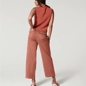 Spanx XS cropped wide leg pants.  Twill fabric is soft and comfortable.